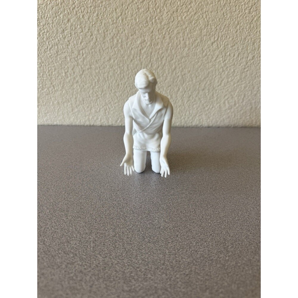 Lenox The Nativity Kneeling Shepherd White Porcelain Figurine 5.5”